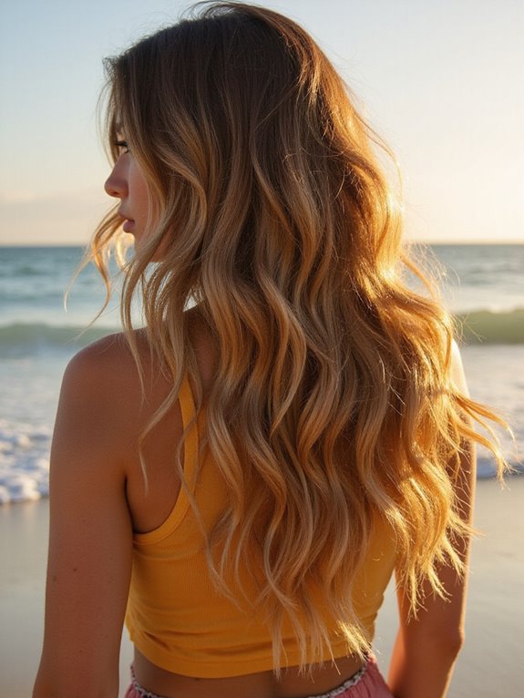 golden honey ombre care