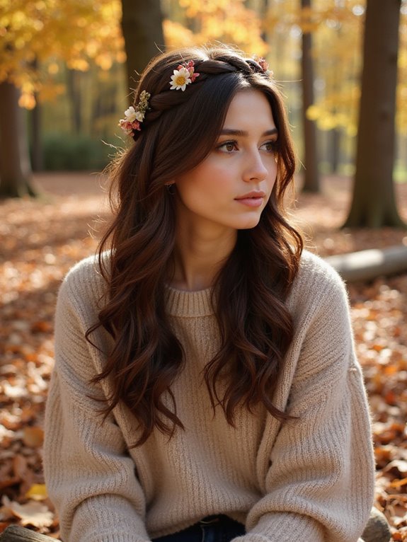 half up braided elegance