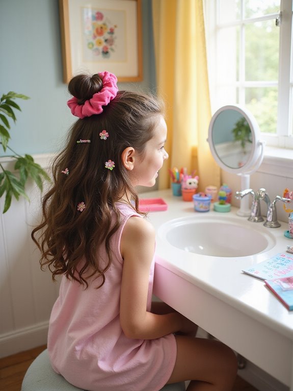 half up bun styling tips