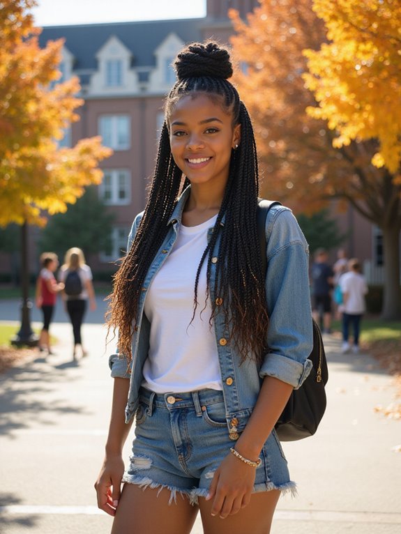 half up cornrows hairstyle tips