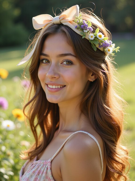 half up half down hairstyle