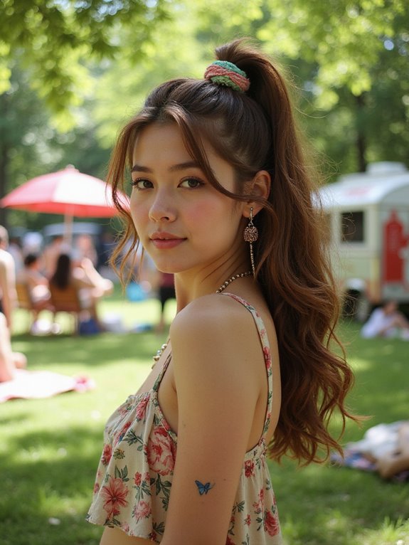 half up half down hairstyle