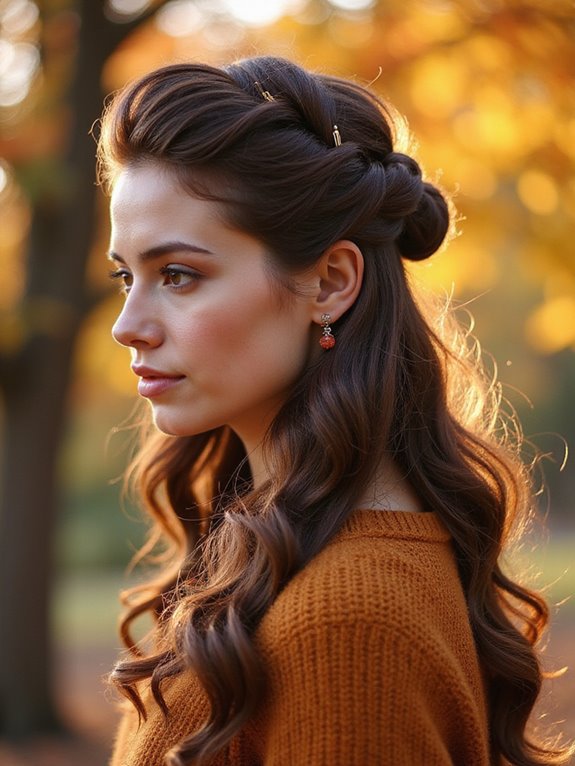 half up half down hairstyle tips