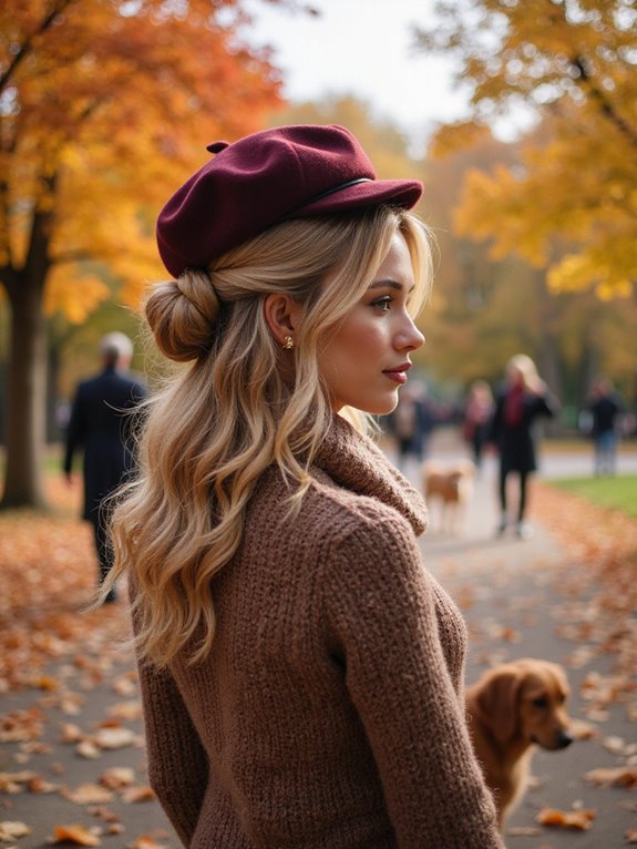 half up half down hairstyle