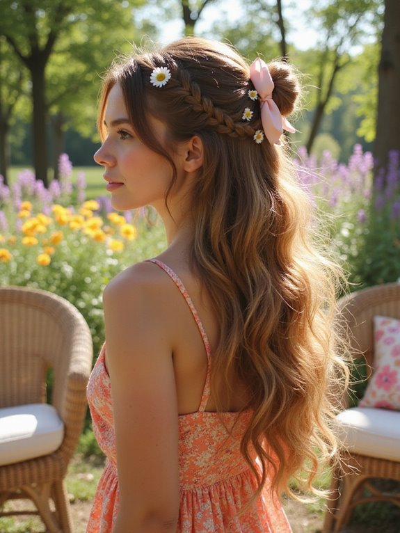 half up half down hairstyles