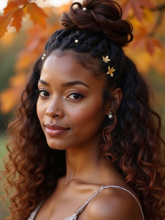 half up stylish and versatile