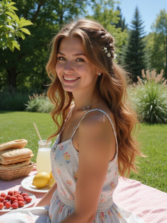 half up twisted hairdo