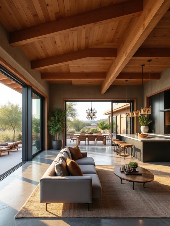 harmonious open living spaces