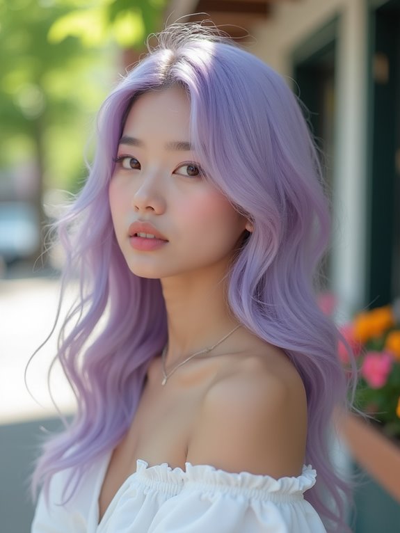 icy lavender hair care