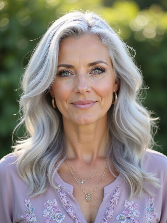 icy silver hair trend