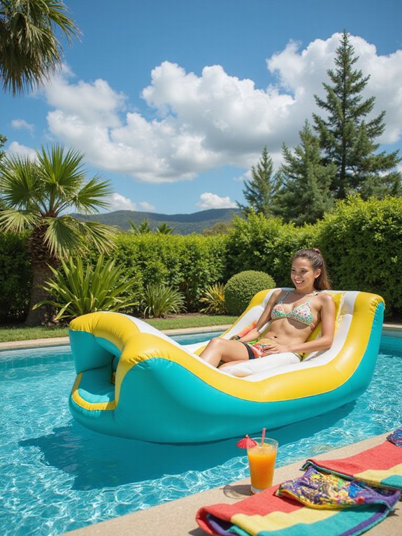 inflatable lounge for relaxation