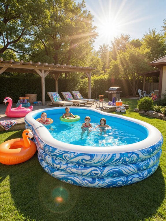 inflatable pool summer fun
