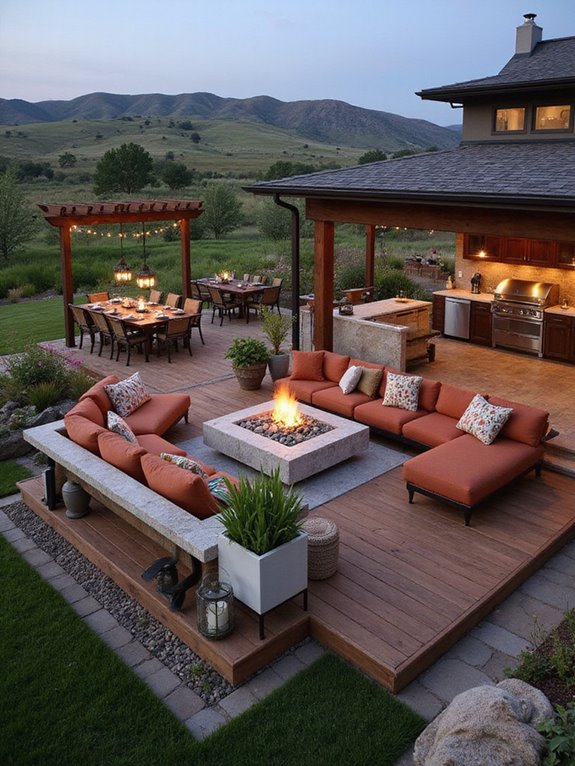 inviting outdoor entertaining spaces
