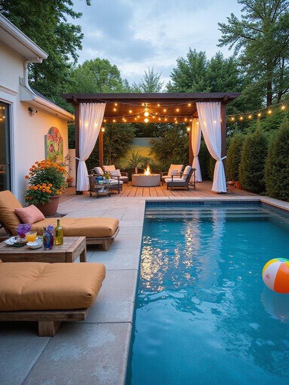 inviting outdoor living space