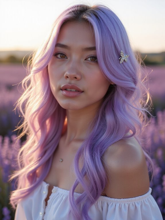 lavender haircare and styling