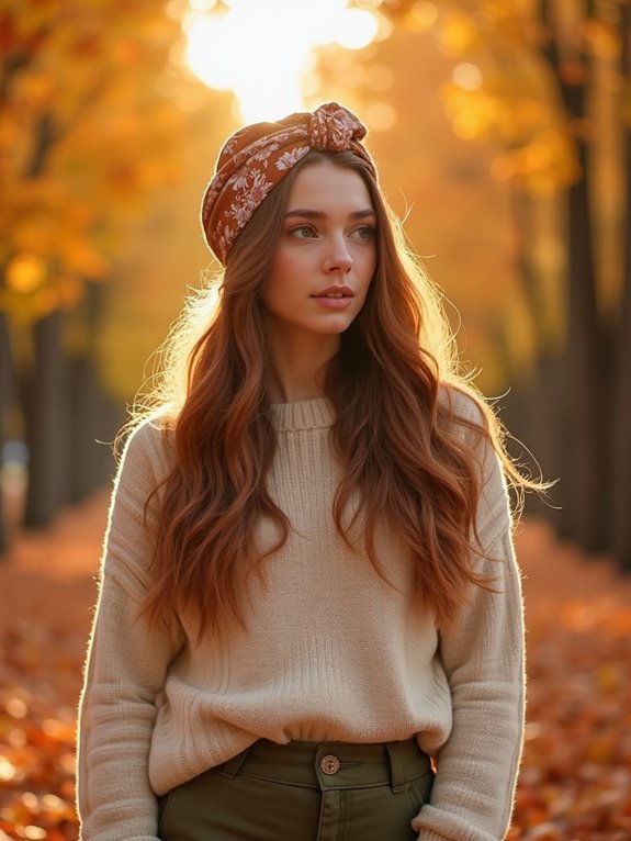 layered hair with hairband