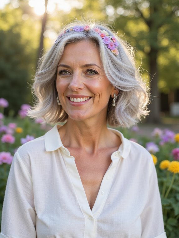 delicate and breezy bob cut