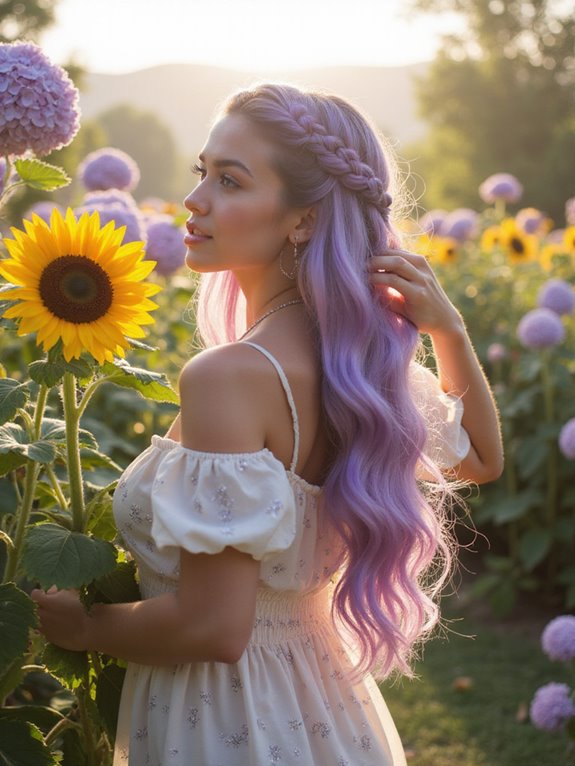 lilac ombre summer hair