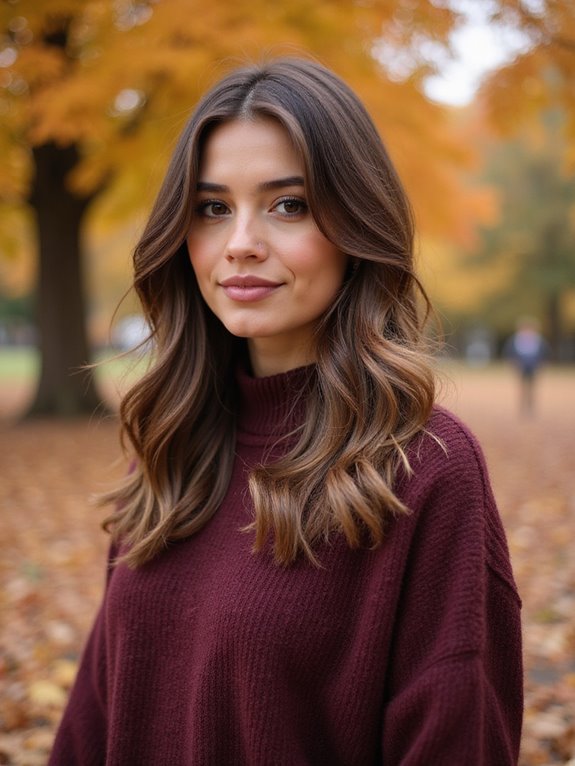 long layers face framing highlights