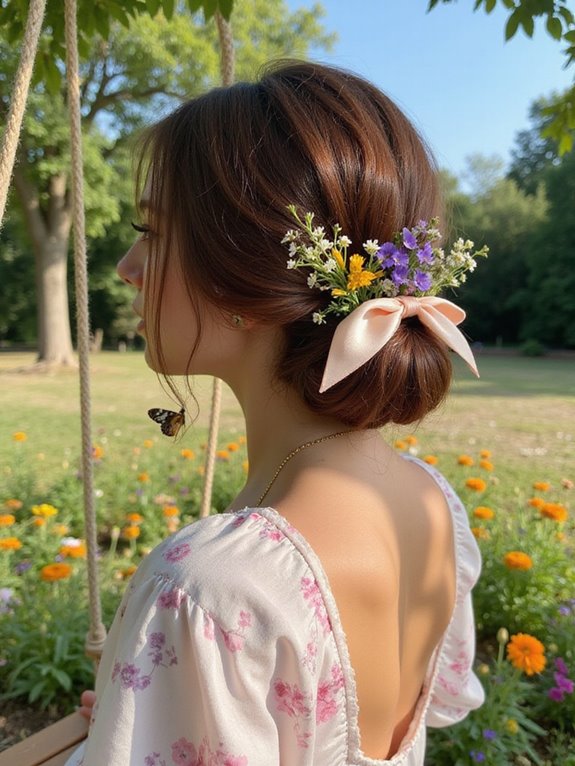 loose updos for comfort