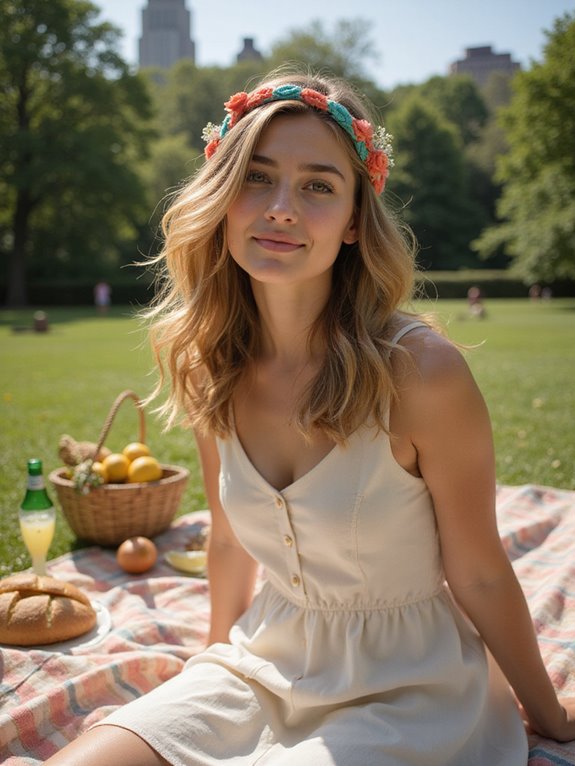 loose waves and headband