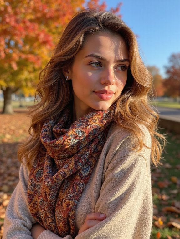 relaxed waves with scarf