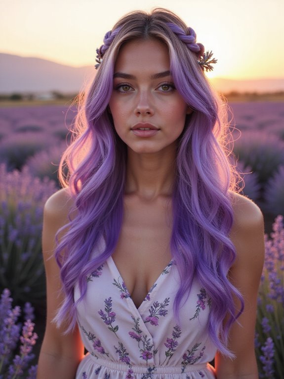 lush lavender summer hairstyle