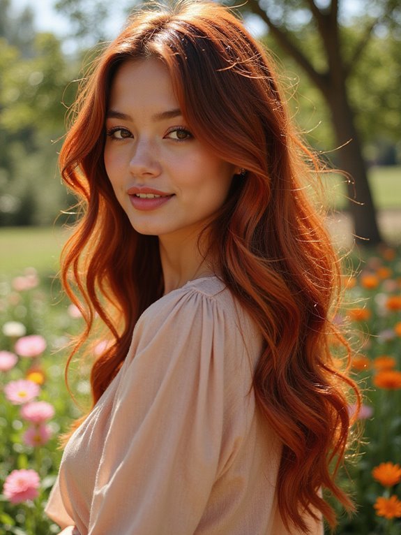 luxurious burgundy brown color