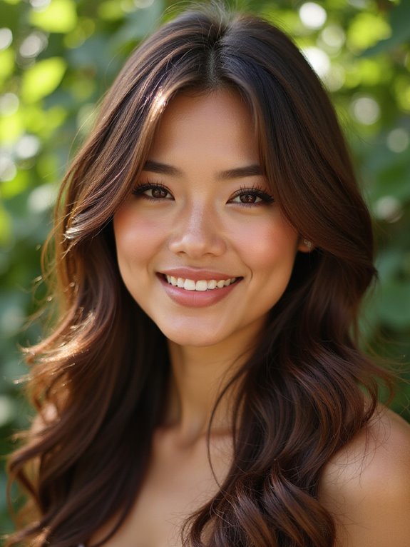 luxurious chocolatey brunette trend