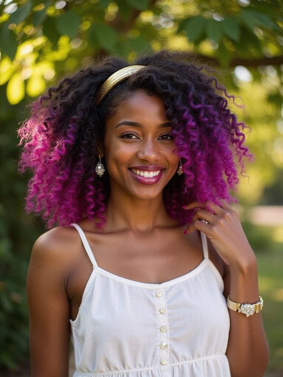 magenta tips hair maintenance