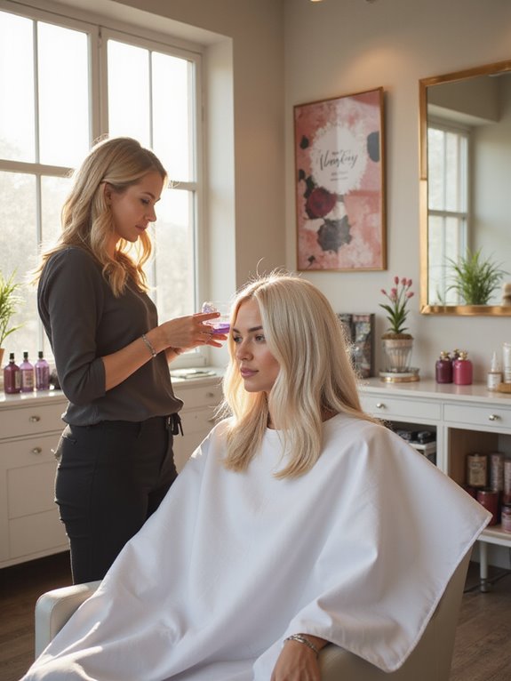 mastering platinum blonde toning
