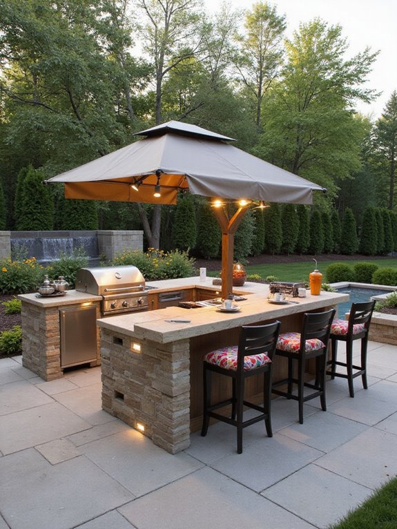 maximize outdoor grill space