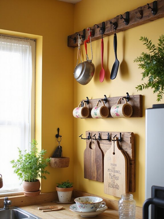 maximize space with hooks