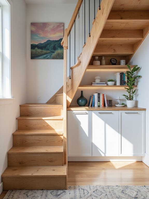 maximize understairs storage space