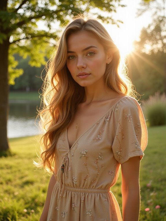 mellow honey enhances green eyes