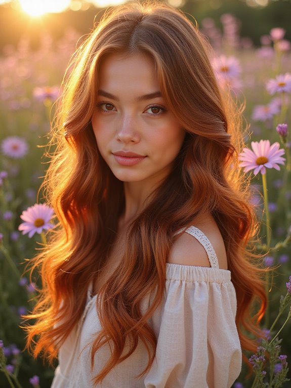 melted copper hair transformation