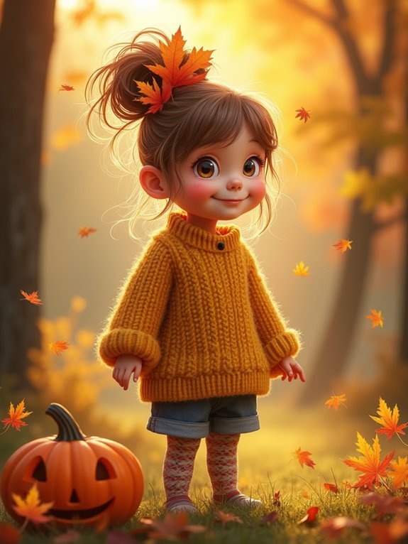 messy bun with leaves