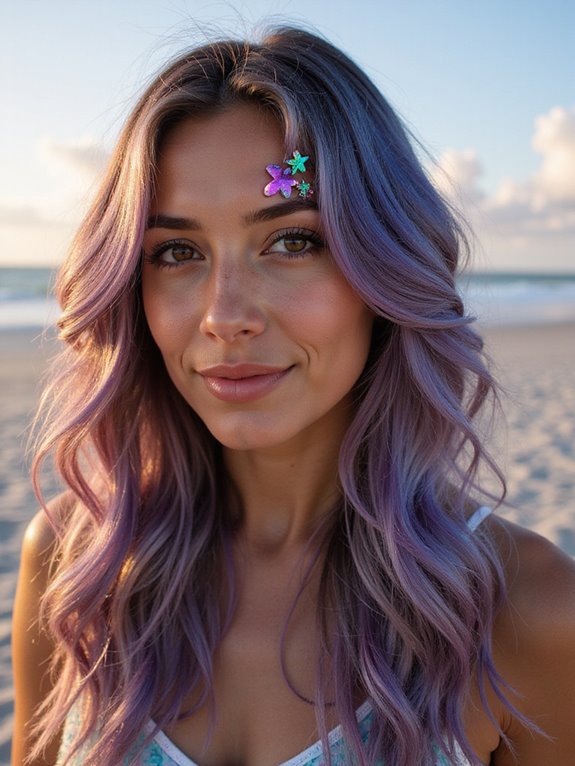 metallics and iridescent highlights