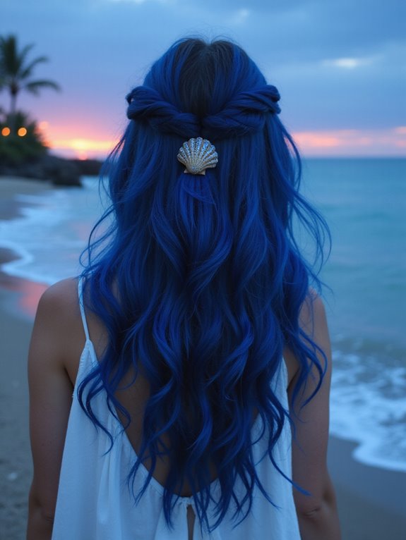 midnight navy hair care