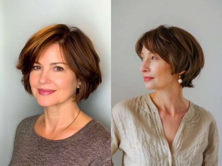 Short Stacked Bob Haircuts For Women Over 50