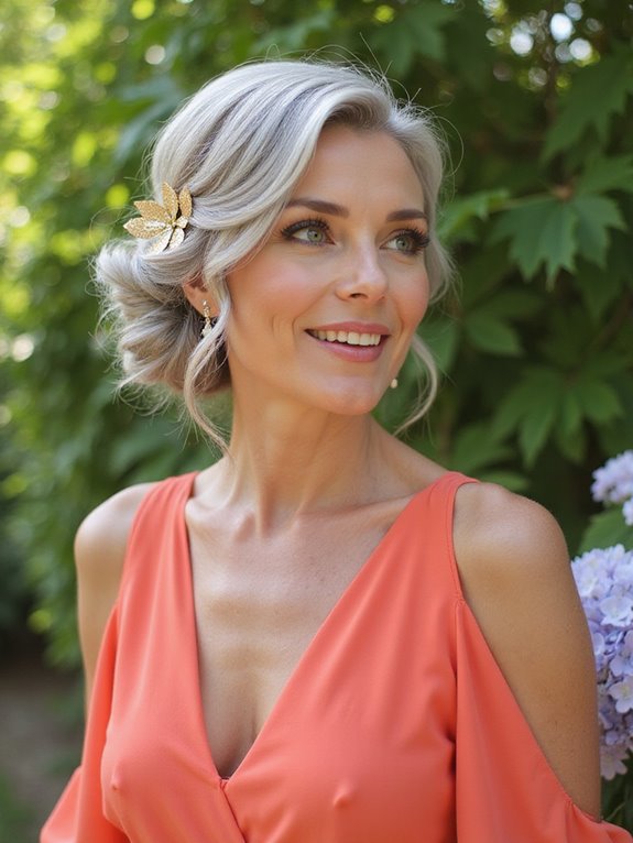 contemporary refined updo styles