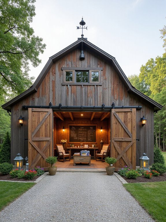 multi use barn style garage