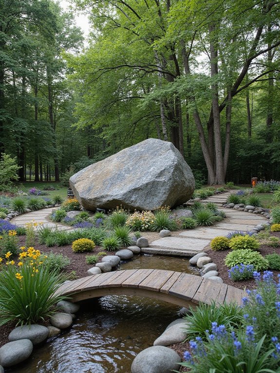 natural rock focal points