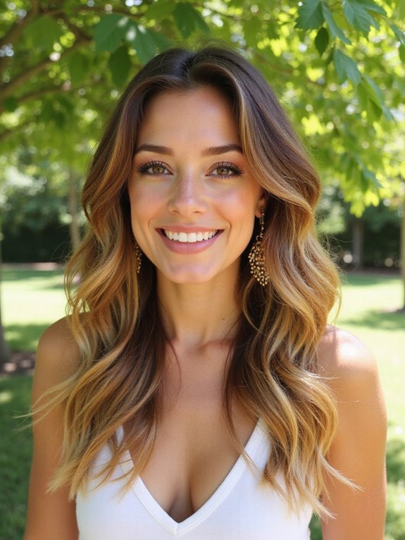 natural sun kissed balayage highlights