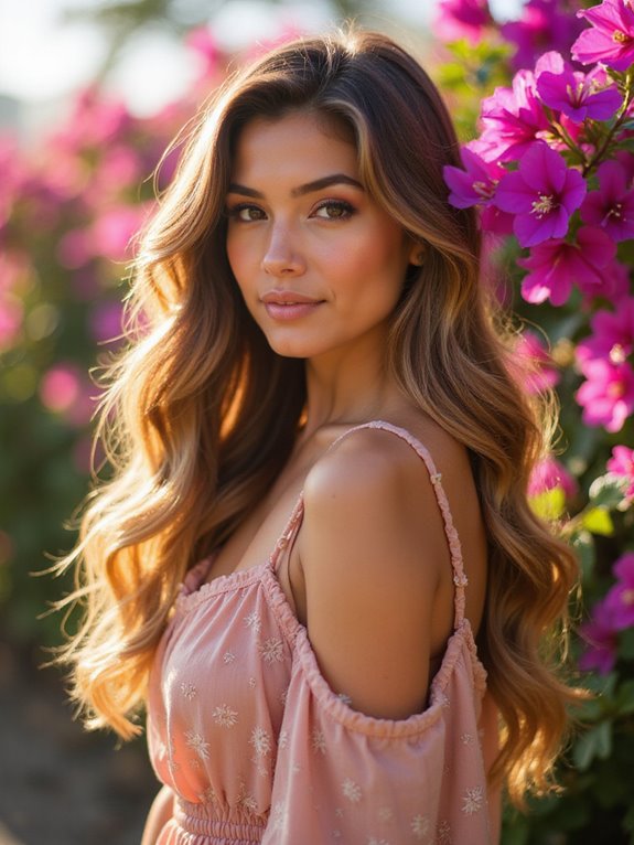 natural sun kissed hair highlights