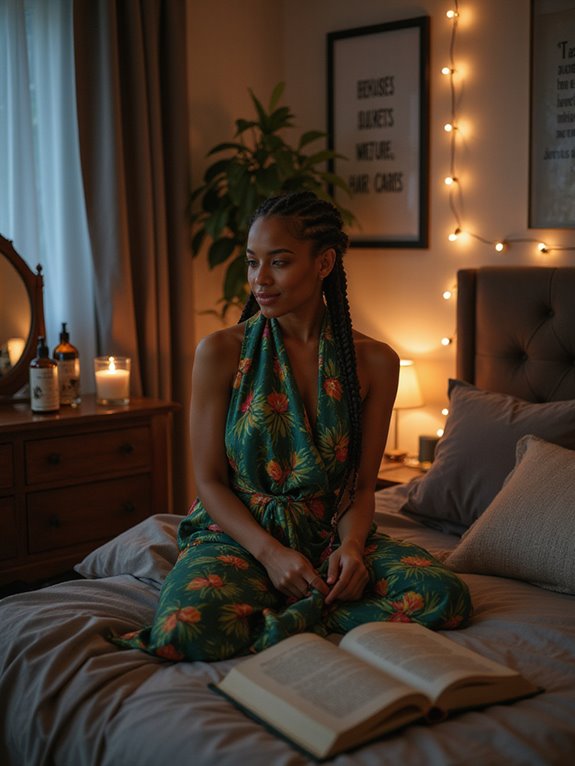 nightly hair care routine