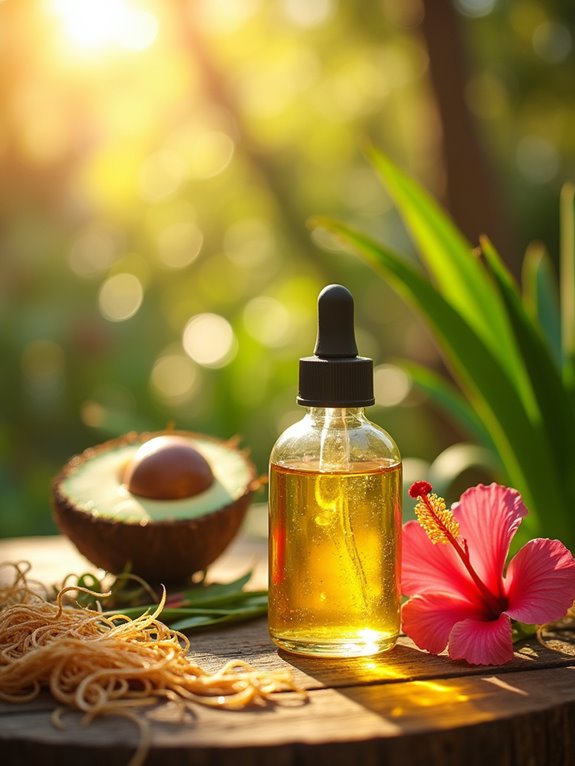 nourish hair with oils