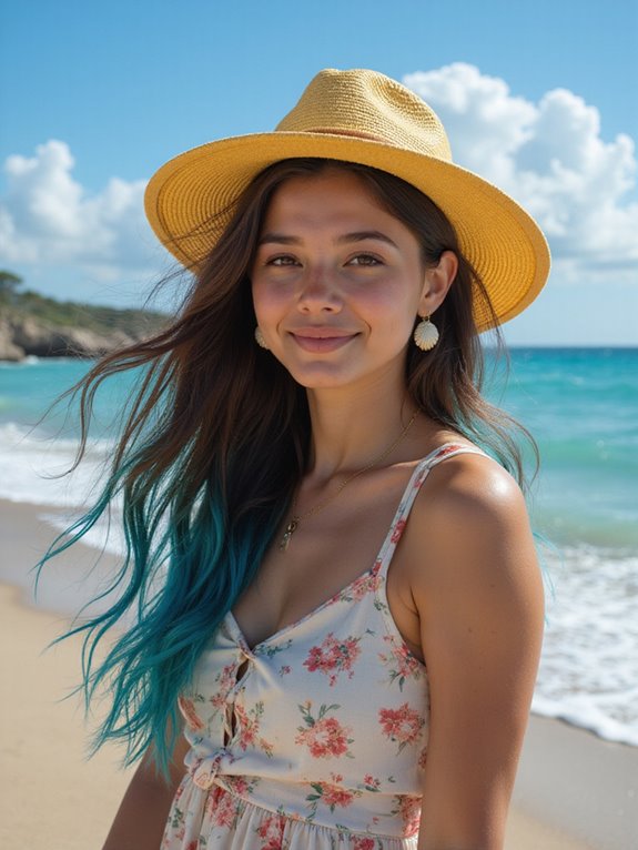 ocean blue summer highlights