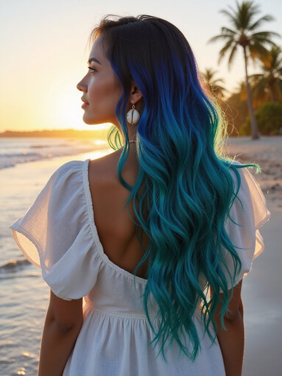 ocean inspired hair colors