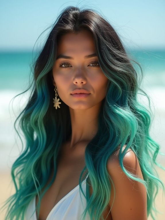 ocean inspired hair transformation